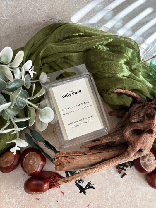Woodland Walk Wax Melts | Palo Santo, Warm Cedarwood and Velvet Moss