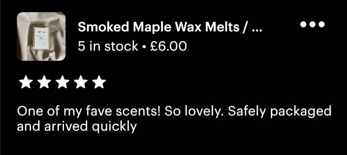 Smoked Maple Soy Wax Melts | Maple, Tobacco and Amber