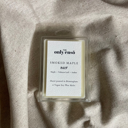 Smoked Maple Soy Wax Melts | Maple, Tobacco and Amber