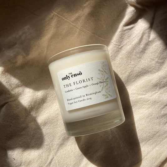 The Florist Soy Wax Candle | Gardenia, Green Apple and Orange Flower