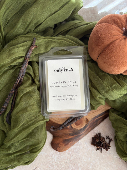 Pumpkin Spice Soy Wax Melts | Spiced Pumpkin, Gingered Vanilla and Nutmeg