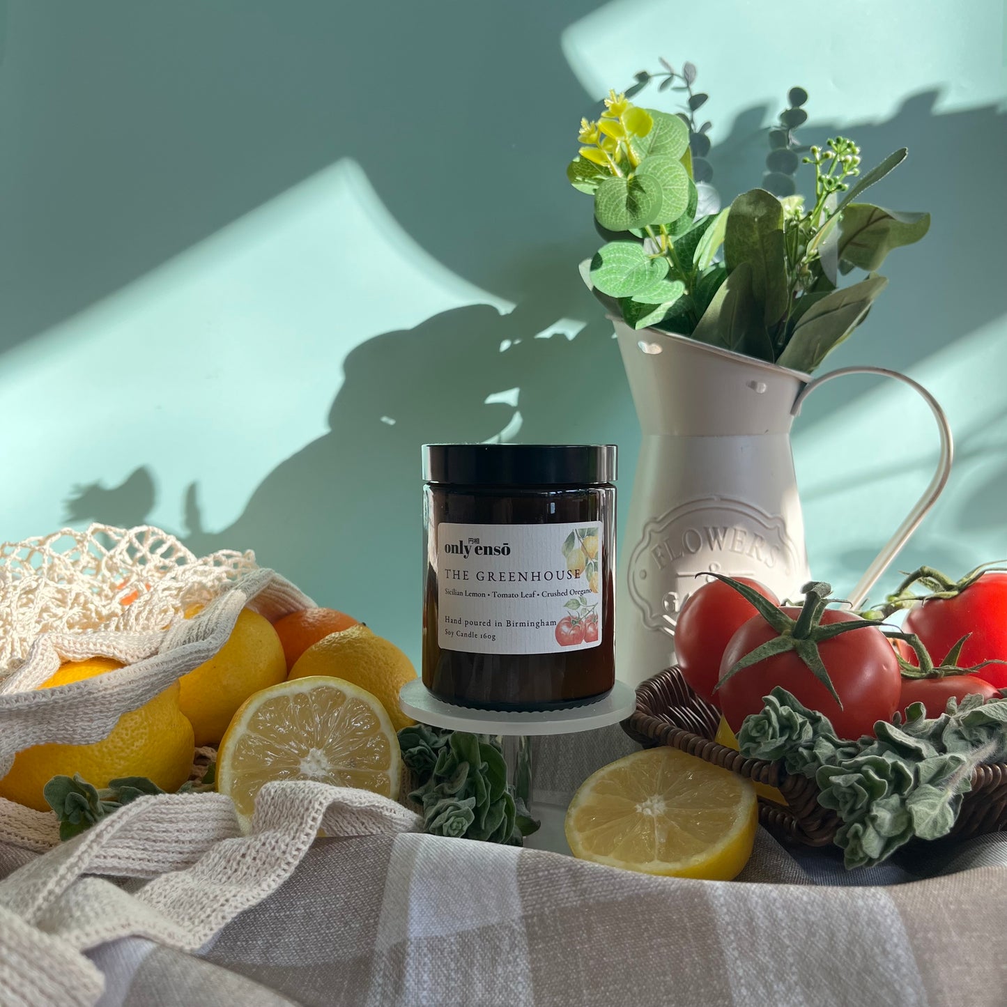 The Greenhouse Soy Wax Candle |Tomato Leaves, Sicilian Lemon, Oregano