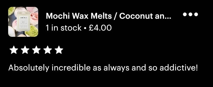 Mochi Soy Wax Melts | Coconut, Cream and Vanilla