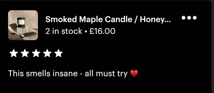 Smoked Maple Soy Wax Candle | Maple, Tobacco and Amber