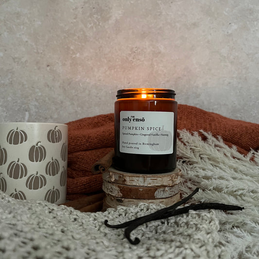 Pumpkin Spice Soy Wax Candle | Spiced Pumpkin, Gingered Vanilla and Nutmeg