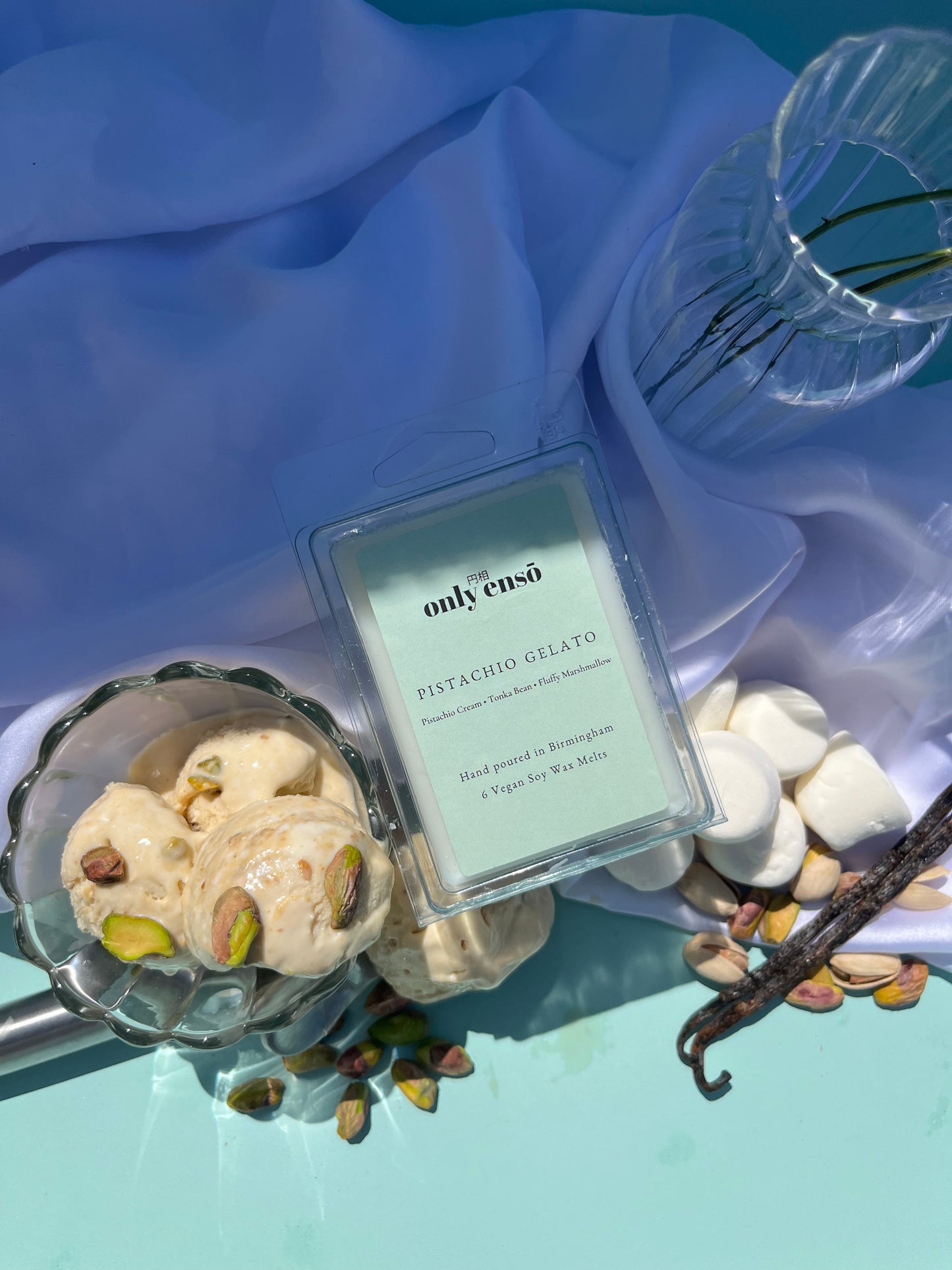 Pistachio Gelato Soy Wax Melts | Pistachio Cream, Tonka Bean and Fluffy Marshmallow