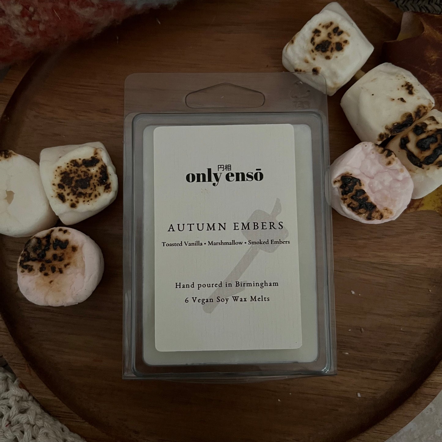 Autumn Embers Soy Wax Melts | Toasted Vanilla, Marshmallow and Smoked Embers