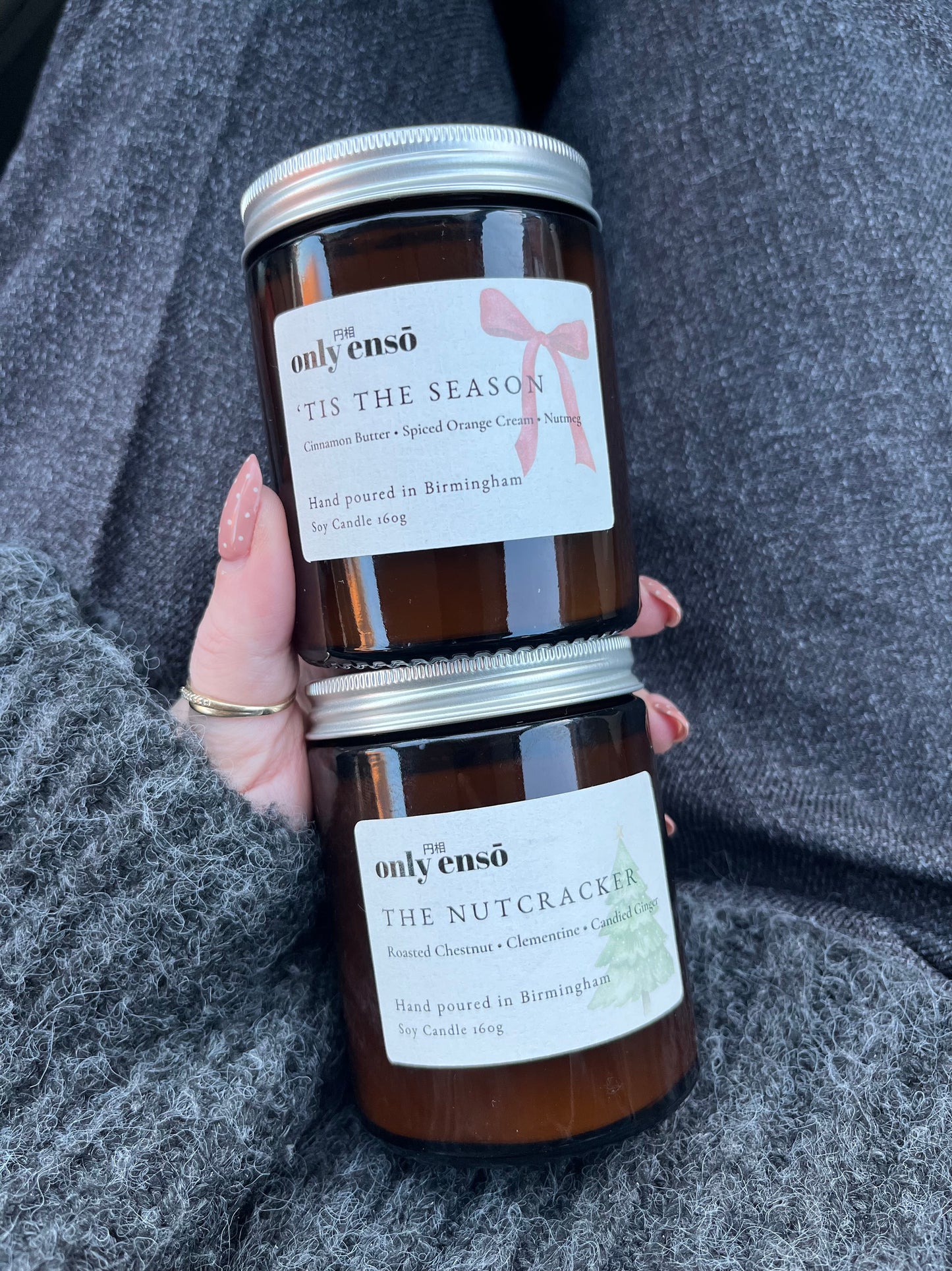 ‘Tis The Season Soy Wax Candle | Cinnamon Butter, Spiced Orange Cream and Nutmeg