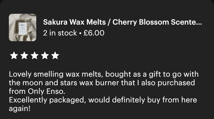 Sakura Soy Wax Melts | Cherry Blossom, Apple and Vanilla