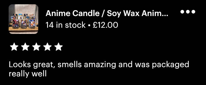 Anime Soy Wax Candle