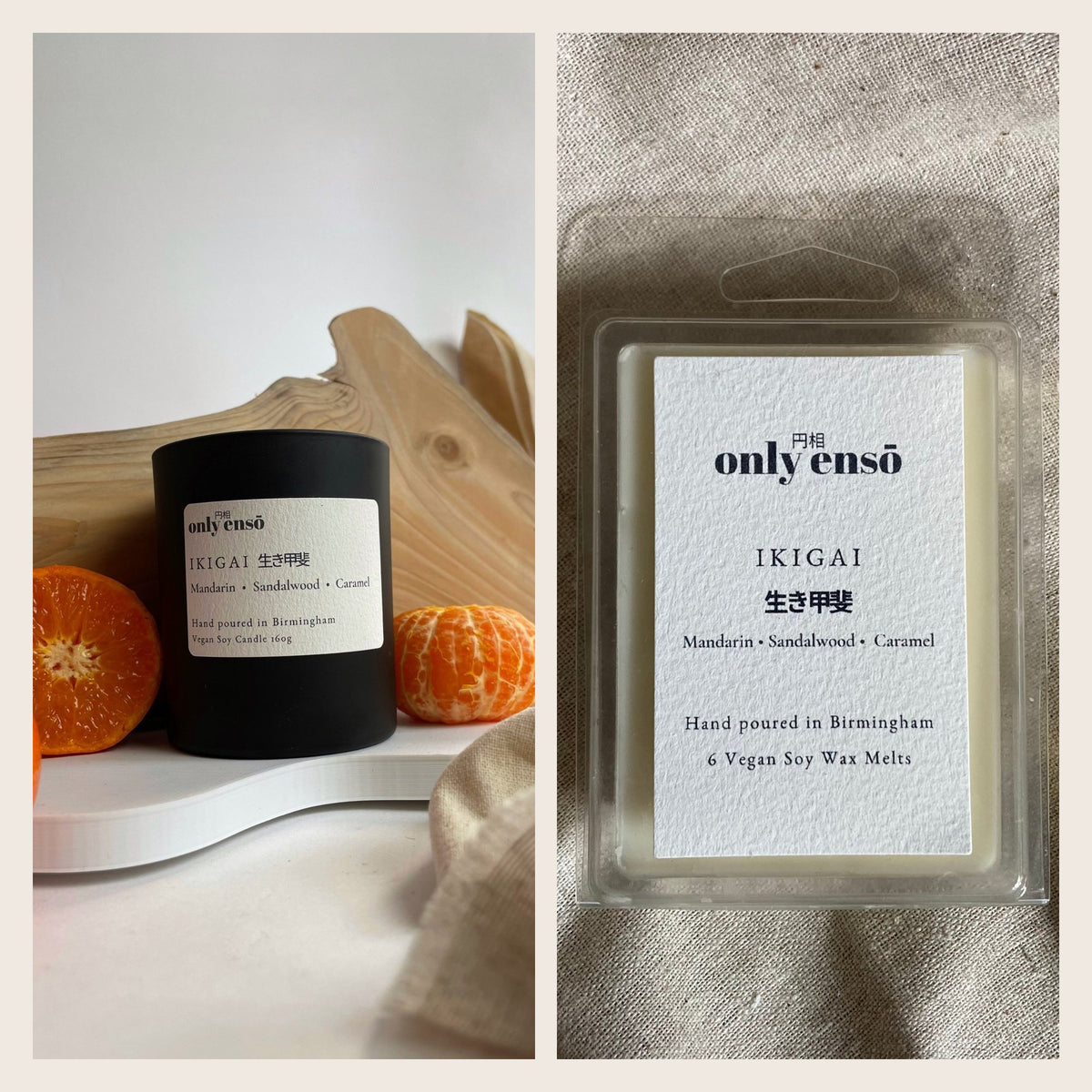 Ikigai Candle and Wax Melts Set by only ensō